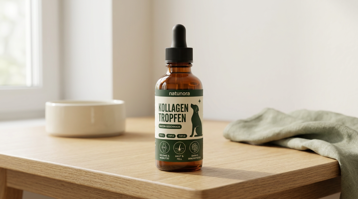 natunora Kollagen-Tropfen als ruhige Produktansicht