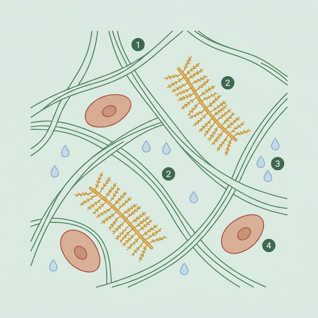 Schematische Struktur der Knorpelmatrix